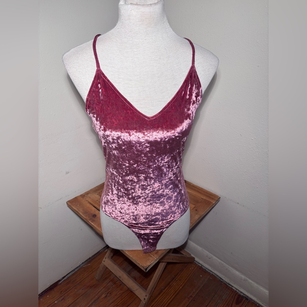 Privacy Please Velvet Bodysuit